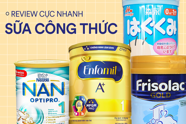 5 dòng sữa công thức giúp tốt cho hệ tiêu hóa trẻ hiện nay