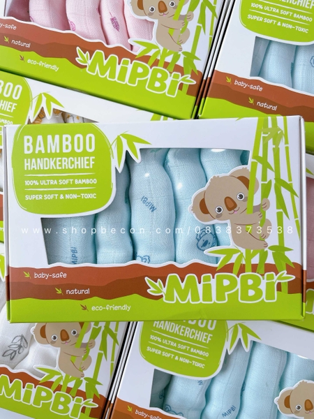 Set 6 khăn sữa sợi tre Mipbi