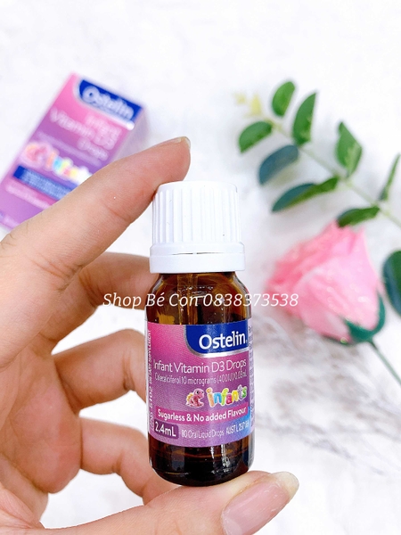 Ostelin Vitamin D3 dạng giọt cho bé sơ sinh 2,4ml