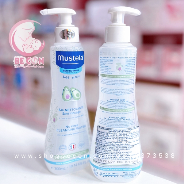 Nước tắm và rửa khô 300ml Mustela