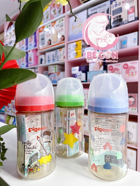 Bình sữa Pigeon PPSU Plus WN3 Phiên Bản Nhật