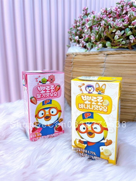 Sữa Dinh Dưỡng Pororo Vị Chuối 190ml - Hộp