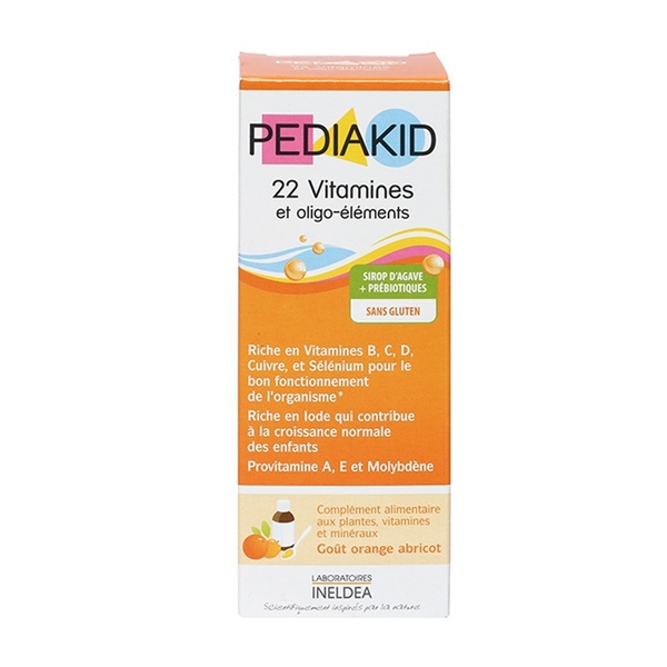 Bổ sung vitamin và khoáng chất Pediakid 22 vitamins -Pháp (Chai 125ml ...