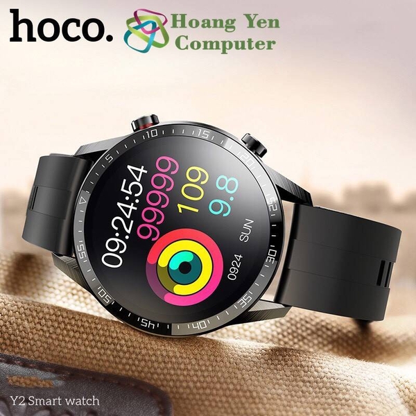 Đồng Hồ Thông Minh Smart Watch Hoco Y2 (Màn hình cảm ứng, Nghe gọi, Theo  dõi sức khỏe) - BH 12 Tháng Chính Hãng | Hoàng Yến Computer