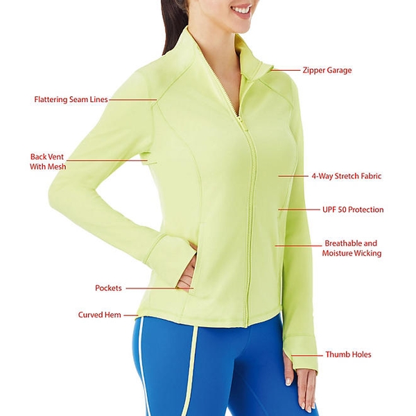 ÁO KHOÁC NĂNG ĐỘNG DÀNH CHO NỮ MÀU HỒNG - MEMBER'S MARK LADIES EVERYDAY  ACTIVE JACKET Thích Xài Hàng Mỹ