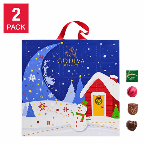 SÔ CÔ LA GIÁNG SINH GODIVA HOLIDAY PREMIUM CHOCOLATE ADVENT CALENDAR