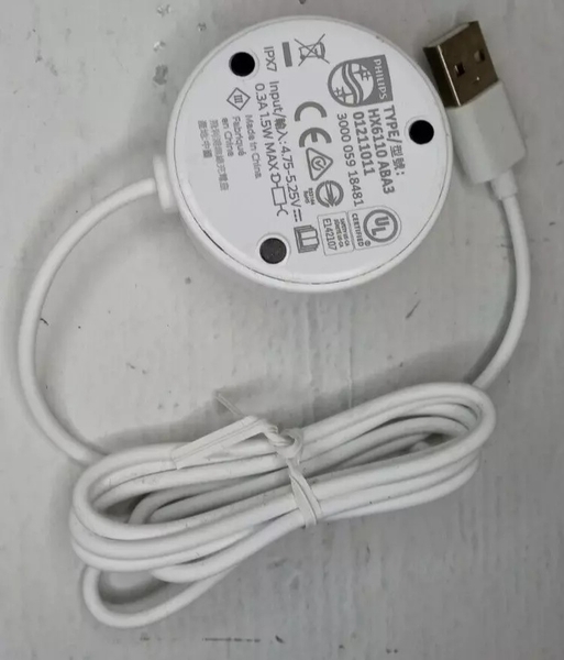 Đế sạc Philips HX6110 USB tương thích với bàn chải đánh răng Philips HX364, HX368, HX369