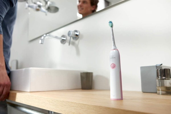 Philips Sonicare DailyClean 2100 Set đôi - Xanh Đậm/Hồng
