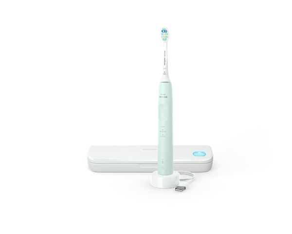 Bàn chải điện Philips Sonicare 5200 kèm hộp khử trùng đầu chải bằng tia UV