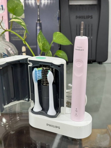 Combo Philips Sonicare 4100 trưng bày kèm Hộp khử trùng UV
