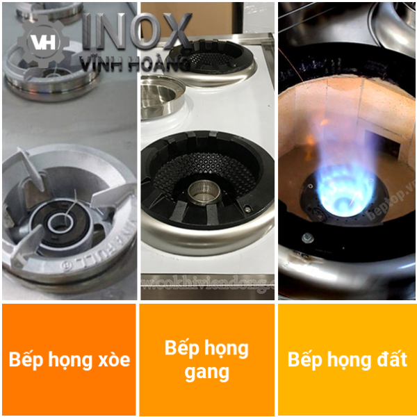 3 loại họng gas sử dụng trong bếp á dùng để xào