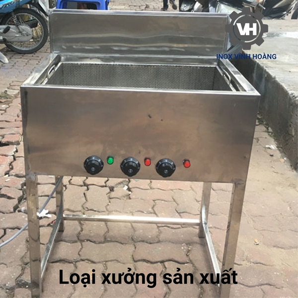 Bếp chiên công nghiệp bằng điện sản xuất tại Inox Vĩnh Hoàng