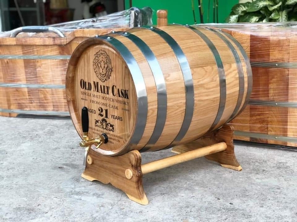 thung ruou go soi 50 lit