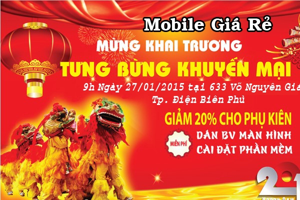 Mobile Giá Rẻ khai trương showroom thứ 2 tại Điện Biên Phủ