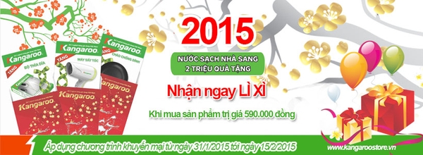 Kangaroo Store khuyến mại tết Ất Mùi từ 31/01 đến 15/02/2015