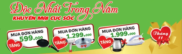 Khuyến mại cực sốc - Độc nhất trong năm