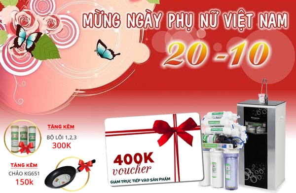 Khuyến mại 20 tháng 10 - Vui cùng phụ nữ Việt.