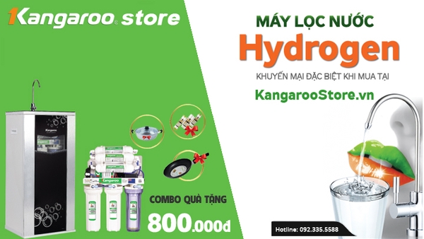 Khuyến mại đặc biệt - Chào mừng siêu phẩm Máy lọc nước Kangaroo Hydrogen