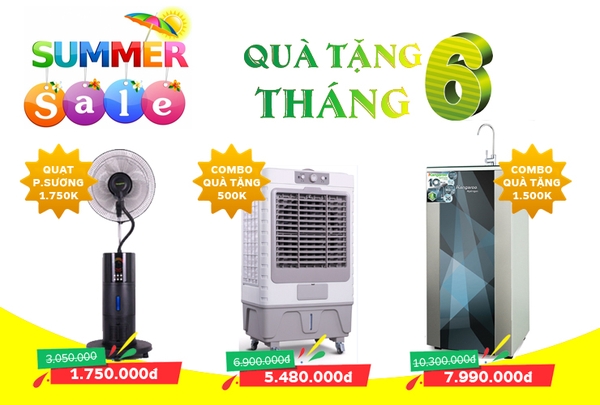Khuyến mại hè 2018 - Bão giá, bão quà tặng