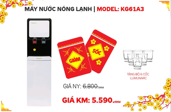 CÂY NƯỚC NÓNG LẠNH KG61A3 - MÓN QUÀ NGÀY TẾT