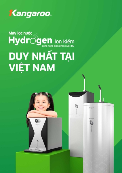 Kangaroo ra mắt dòng máy lọc nước Hydrogen Ion kiềm