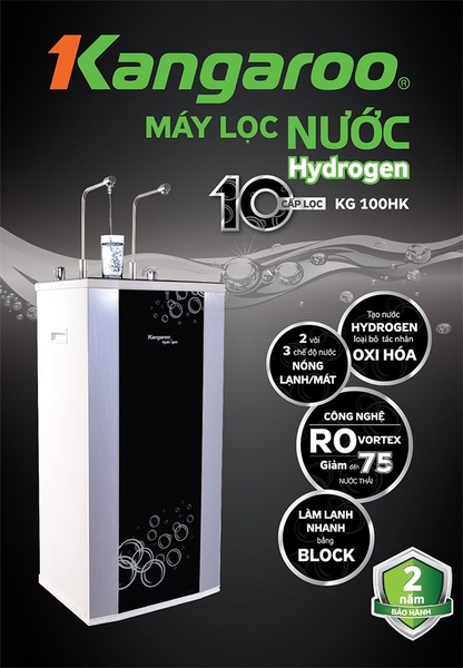 Giới thiệu Máy lọc nước Kangaroo Hydrogen 2 vòi KG100HK