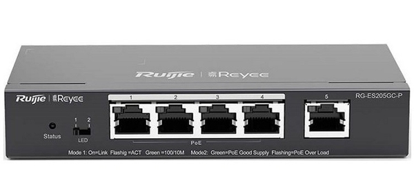 Switch POE 4 cổng RUIJIE REYEE RG-ES205GC-P