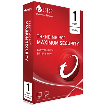 Phần mềm diệt virut Trend Micro Maximum Security 1PC