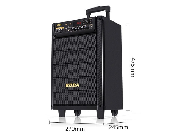 Loa kéo di động vỏ gỗ 160W Koda KD-808 (kèm 1 mic)