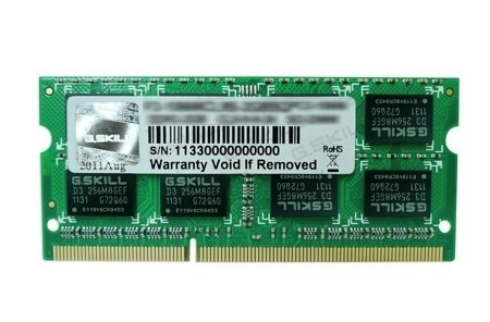 RAM laptop G.SKILL F3-12800CL11S-4GBSQ DDR3