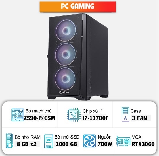 PCDL Gaming i7-11V3060