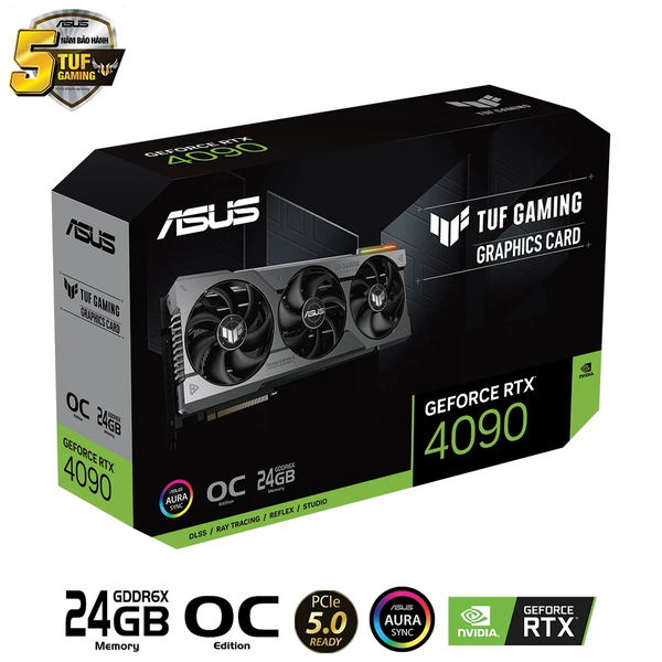 VGA Asus TUF RTX 4090 OC 24GB Gaming (TUF-RTX4090-O24G-GAMING)