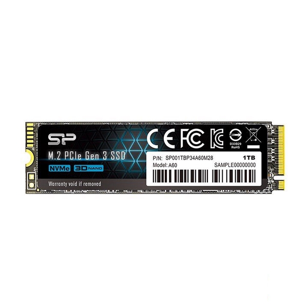 Ổ cứng SSD Silicon A60 1TB M2.PCIe 3×4 (SP001TBP34A60M28)