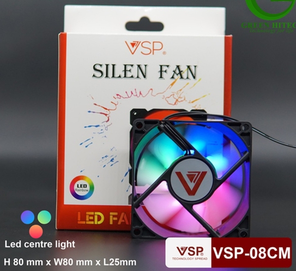 Quạt Tản Nhiệt Fan Case V-08CM LED