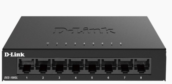 Switch D-Link DGS-108GL (8 port/ 1Gbps/ Unmanaged)