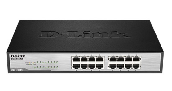 Switch D-Link DGS-1016C (16 port/ 1 Gbps/ Unmanaged)