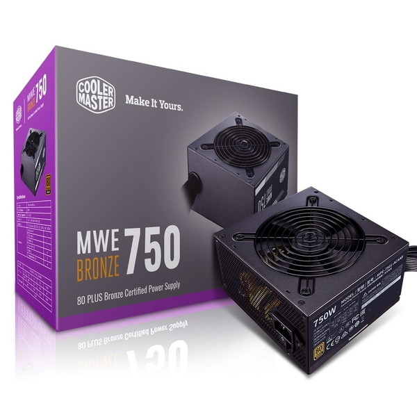 Nguồn Cooler Master 750W MWE 750 V2 230V 80 Plus Bronze (MPE-7501-ACABW-BEU)