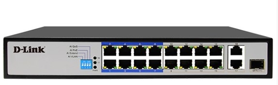 Switch PoE+ D-link DES-F1018P-E