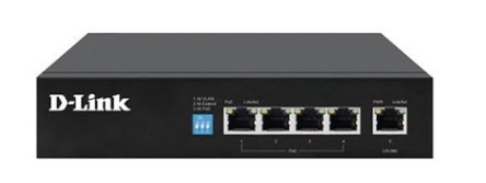 Switch PoE D-Link DGS-F1005P-E (5 port/ 10/100/1000 Mbps)
