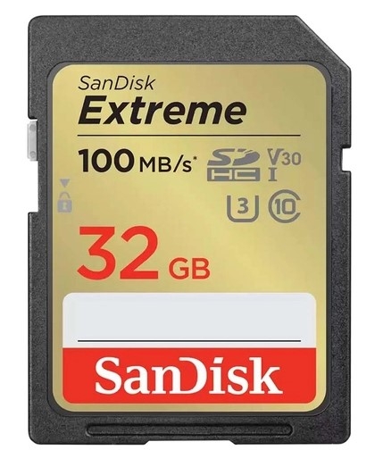 Thẻ nhớ SDHC SanDisk Extreme U3 V30 32GB 100MB/s SDSDXVT-032G-GNCIN