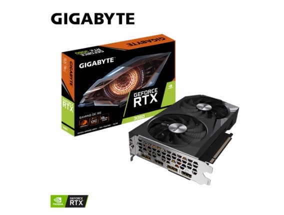 Card màn hình GIGABYTE GeForce RTX 3060 GAMING OC 8G (GV-N3060GAMING OC-8GD)