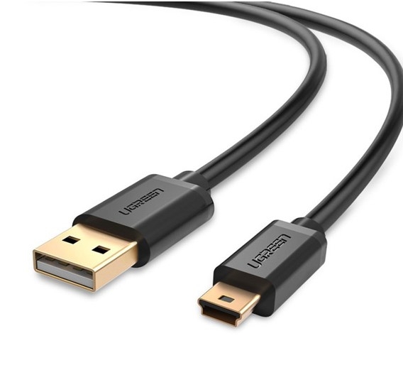 Cáp USB 2.0 to USB Mini 3m mạ vàng Chính hãng Ugreen 10386