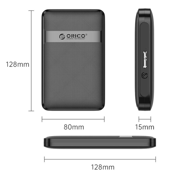 Box ổ cứng 2.5-inch USB 3.0 Orico 2577U3-V1-BK
