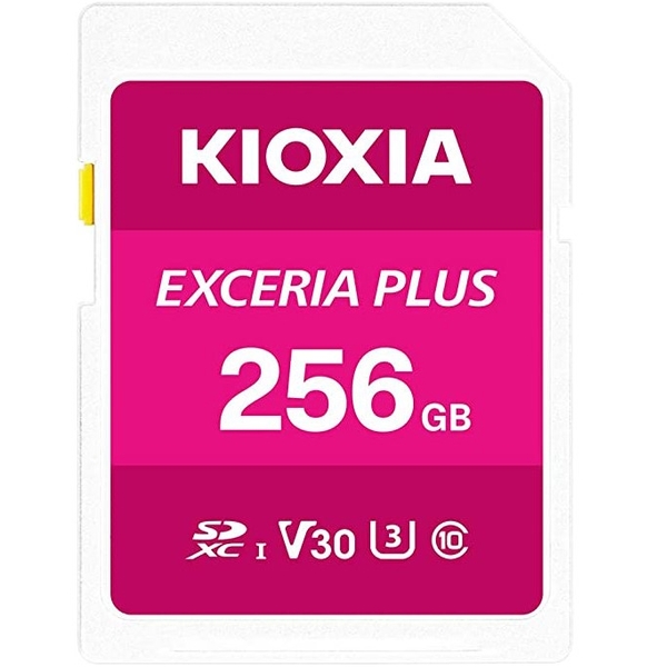 Thẻ nhớ SD 256GB EXCERIA PLUS CL10 UHS-I U3 V30 4K A1 đọc 100mb/s, ghi 85mb/s, w adapter (Hồng)