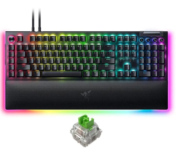 Bàn phím cơ có dây Razer BlackWidow V4 Pro - Green Switch (RZ03-04680100-R3M1)