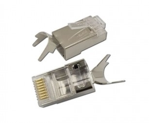 Đầu mạng RJ45 CAT.6A DINTEK, Cat.7 S-FTP - shielded bọc kim loại chống nhiễu (1501-88046)