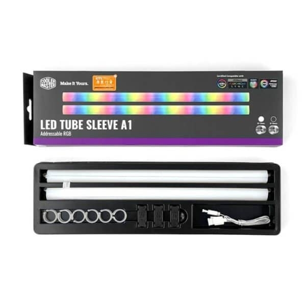 Bộ ống tản nhiệt nước Cooler Master LED Tube Sleeve A1 (12mm) ARGB (2 x 330mm)