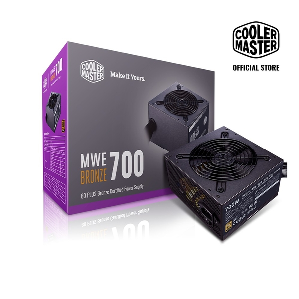 Nguồn Cooler Master 700W MWE 700 V2 230V 80 Plus Bronze (MPE-7001-ACABW-BEU)