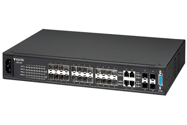 Thiết Bị Mạng Switch VolkTek 24 Ports SFP Gigabit Full L2 Managed FTTH Fiber MEN-4532B