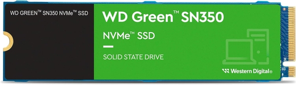 Ổ cứng SSD gắn trong Western Digital 250GB WD Green SN350 NVMe - Gen3 PCIe, M.2 2280, Lên đến 2.400 MB/s - WDS250G2G0C